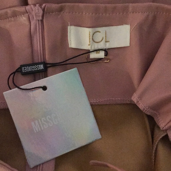 JCL Missguided Pink Leather Mini Skirt - Picture 4 of 4